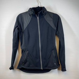 Athleta Women's Black Soft Shell Full Zipper Run Jacket Size S